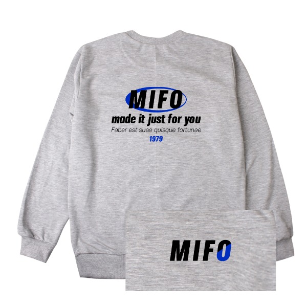 [BF-307] 빈스패밀리 MIFO 특양면 기모 남자 여자 프린트 맨투맨 티셔츠